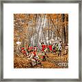 Fall Forest Fight Framed Print