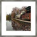 Fall On The Canal Framed Print