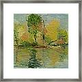 Fall On The Pond Framed Print