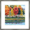 Fall Reflections Framed Print