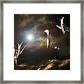 Falling Down Framed Print