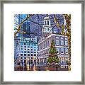 Faneuil Hall Lights Framed Print