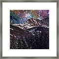 Fantasy Mountain Landscape Framed Print