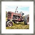 Farmall Tractor Dream - Farm Machinary - Industrial Decor Framed Print