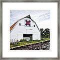 Fayette Farmers Daughter Quilt Barn Framed Print