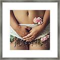 Femininity In Full Bloom Framed Print