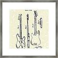 Fender Bass Guitar 1953 Patent Art Framed Print