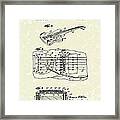 Fender Floating Tremolo 1961 Patent Art Framed Print