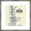 Fender Guitar 1964 Patent Art Framed Print