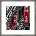 Fenway Boston Red Sox Champions Banners Framed Print
