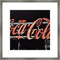 Fenway Coke Sign Framed Print