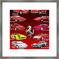 Ferrari Sports Car Poster Framed Print