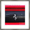 Ferrari - Rear Grill And Stallion Badge Framed Print