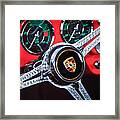 Porsche Steering Wheel Emblem -0538 Framed Print