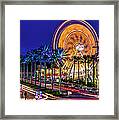 Ferris Wheel At The Wharf Framed Print