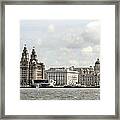 Ferry At Liverpool Framed Print