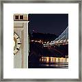 Ferry Building And Bay Bridge Framed Print
