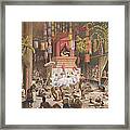 Festival In A Pagoda At Ngong Kair Framed Print