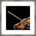 Fiddle And Bow Framed Print