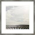Field With Solar Panels Framed Print