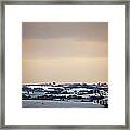 Fields And Snow Framed Print