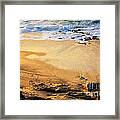 Fiery Beach Framed Print