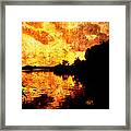 Fiery Sunset Framed Print