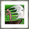 Fight Against The Current Framed Print