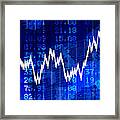 Financial Stock Exchange Background Framed Print