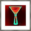 Fire And Ice Martini Framed Print