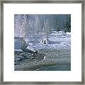 Fire And Ice - Yellowstone National Park Framed Print