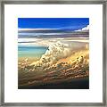 Fire In The Sky From 35000 Feet Framed Print