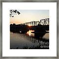 Fire On The Water Framed Print