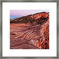 Fire Wave At The Valley Of Fire Framed Print