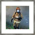 Firefighter Framed Print