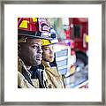 Firefighter Framed Print