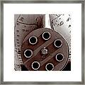 Close-Up of Military Jet Engine Framed Print