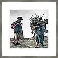 Firewood Gatherers Framed Print