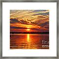 Firey Sunset Framed Print