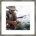 Fisherman, Inle Lake, Shan State Framed Print