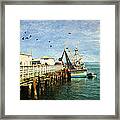 Fishing Boat In Monterey Framed Print
