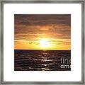 Fishing Into The Sunrise Framed Print