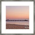 Fishing Pier In Lauderdale By The Sea - At Sunrise Framed Print