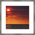 Fishing Till The Sun Goes Down Framed Print