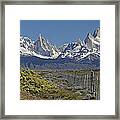 Fitz Roy Range In Springtime 1 Framed Print