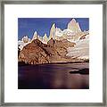 Fitzroy Massif Surise Los Glaciares Framed Print