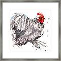 Flamboyant Rooster Framed Print