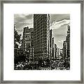 Flatiron Building - Black And White Framed Print
