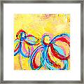 Abstract Flowers Silhouette No 12 Framed Print