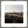 Florence Form The Piazza Michalengelo Framed Print